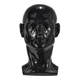 Tcwuzick Male Mannequin Head Professional Manikin Head for Display Wigs Hats Headphone Mask Sunglasses Jewelry and Scravat Display Stand