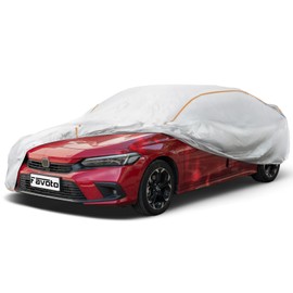 Favoto Sedan Waterproof Car Cover - Custom Fit for Honda Accord (1998-2020) Outdoor Oxford Cloth All Weather for Automobiles Rain Sun Dust UV Protection Windproof Car Covers Silver