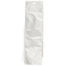 Elara PB-SPSL10 HDPE Disposable Saddle Pack Silverware Bag with Flip Top Closure, 3-1/2" Width x 10" Height, Clear, Case of 2000