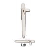 Securistyle Virage CB09WHL Cockspur Window Handle (White) - Left, 9mm