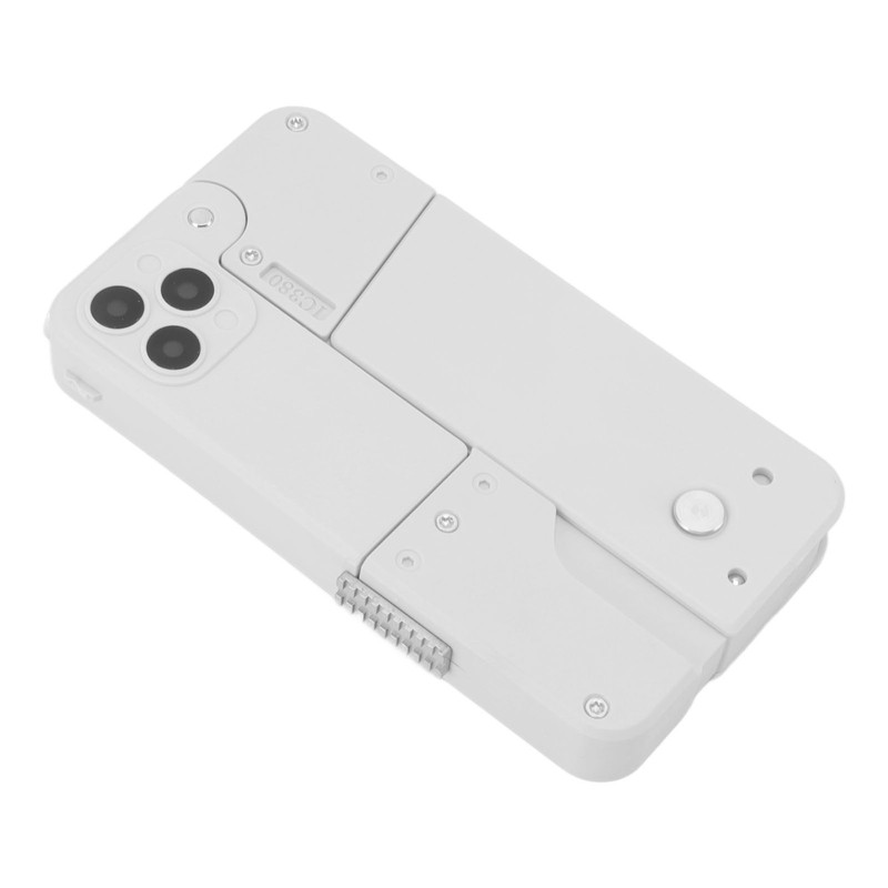 Soft Ball Shooting Toy Foldable Phone Shaped Long Range Ball