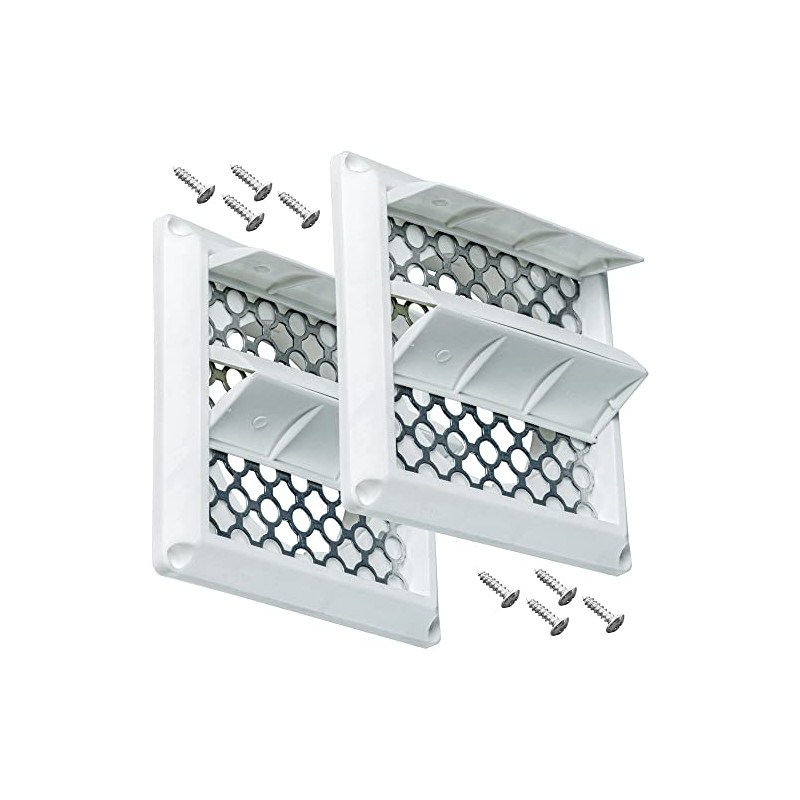 BlueStars 2 Packs Ultra Durable Louvered Outdoor Dryer Vent Cover
