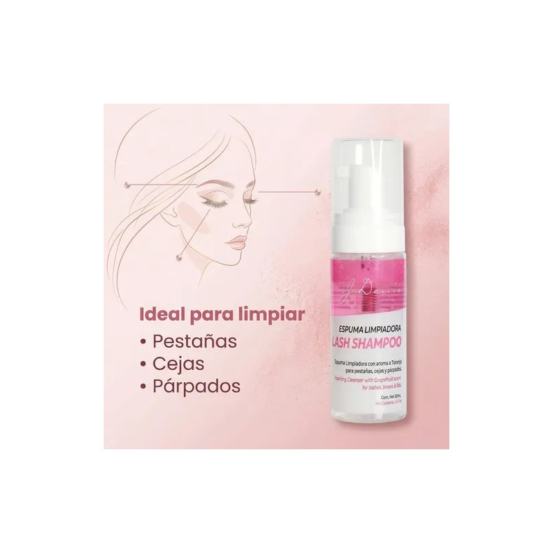 Lash Shampoo Limpieza Profesional J Denis Para Pestañas Mink