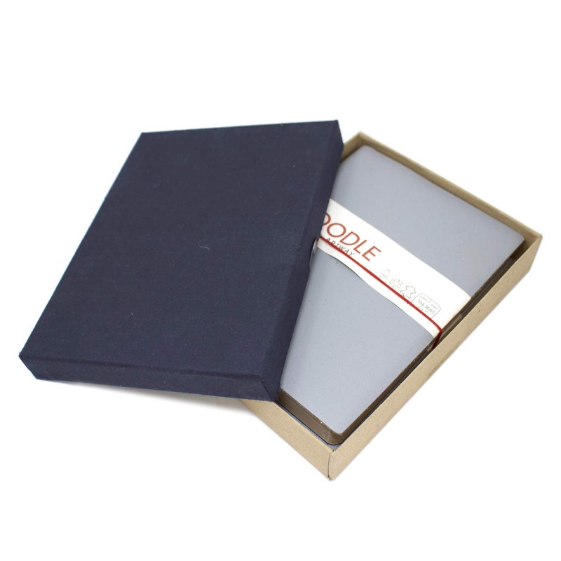 Artway Indigo Doodle – Ash Grey Leather Sketchbook/Notebook – 175mm