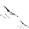 Chrome Cleat Hooks for Roman Blinds, Curtains, Washing Lines -