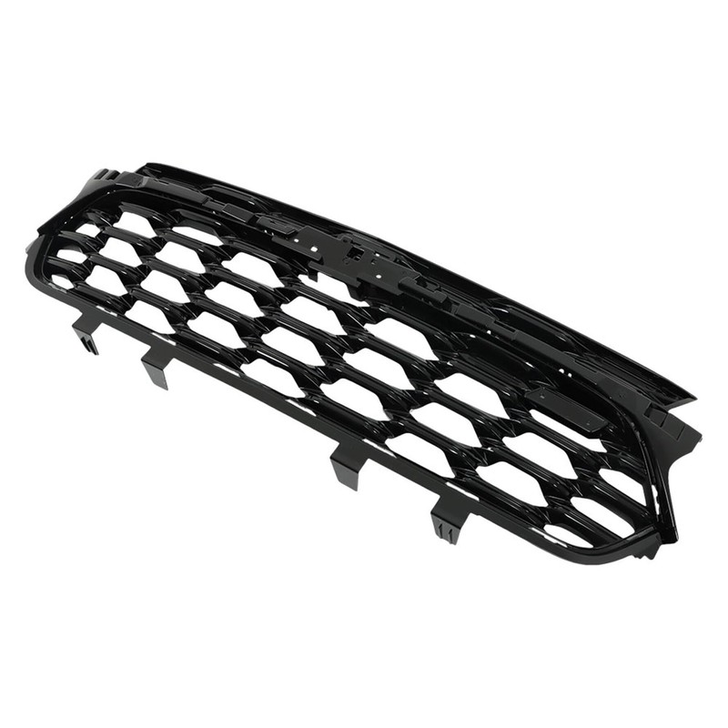 munirater Black Grille Front Bumper Upper and Lower Grill Kit