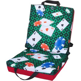 Classic Playing Card Pattern Double Cushion for Relief During Bingo