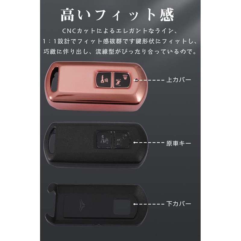 LETINGFAR Key Case, For Honda Motorcycles, Smart Key Case, Key