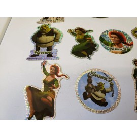 1 Set Of 14 A & A Global Industries Shrek 2 Movie Stickers 14 different sticker!