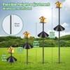 Proerr Smart Bird Feeder Pole Stand 79In,Adjustable Height Metal Bird