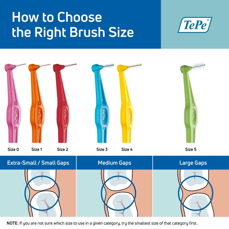 TePe Interdental Brush Angle - Orange 0.45mm by TePe Oral