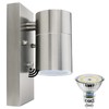 Allesgute Dusk Till Dawn Outdoor Wall Lights Mains Powered Stainless