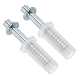 PATIKIL Bifold Door Hardware, 2Pcs 0.6 Inch Bi-Fold Door Top Pivot Bifold Closet Door Hardware Repair Part Kit for Folding Closet Sliding Door, White