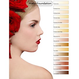 Glam Matte Air Brush Foundation Makeup"long Lasting" Flawless, Beautiful, Natural Looking Skin with Glam Air (Summer TAN M8)