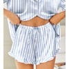 Hotouch Womens Satin Pajamas Short Sleeve Notch Collar Button Up