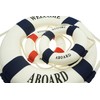 Bilipala 3Pcs Cloth Life Ring Buoy, Home Wall Nautical Decor,