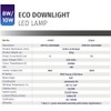 Bright Source Core LED Recessed Downlight, TRIAC Dimmable, 10W, 1200lm,