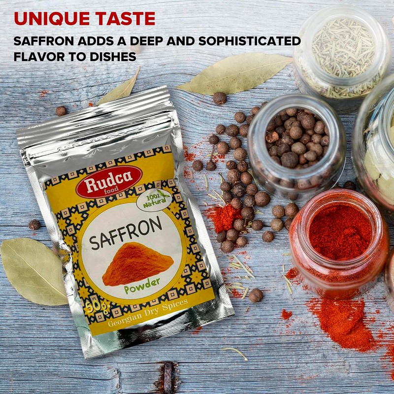 Rudca Food Saffron Natural Dry Spice Ground From Georgia 1.78