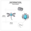 ONEFINITY Dragonfly Necklace 925 Sterling Silver Moonstone Opal Turquoise Dragonflys