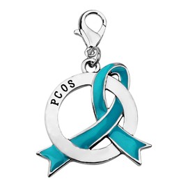 CENWA PCOS regalo síndrome de ovario poliquístico regalo de PCOS cierre de cierre/collar de conciencia de PCOS joyería
