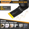 AMZWEI 100PCS Titanium Oscillating Tool Blades, Professional Curved Edge Saw