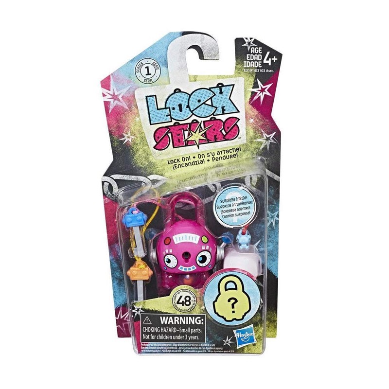 Hasbro - Lock Stars Single Padlock Series 1, Pink, E3103
