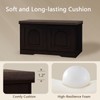 DINZI LVJ Shoe Bench, Entryway Storage Bench with Doors, Cushion,