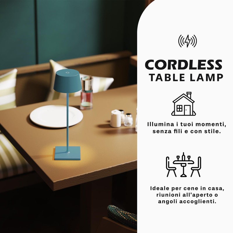 Palmina 842 LED Table Lamp, Dimmable, 4400 mAh LED Table