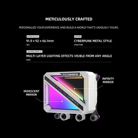 TCOMAS LE200 360mm AIO Cooler ARGB Fan Intel LGA 1851/1700/1200/115X AMD AM5/AM4 (White, 360)