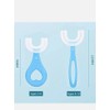 Yesimla Baby Toddler Training Toothbrush, 2 Pieces, U Shaped Teether