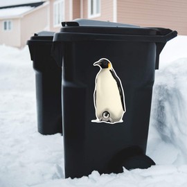 Extra Large 460mm 'Emperor Penguin Family' Permanent Sticker Decal for Cars/Windows/Bins/Walls (DW00129819)