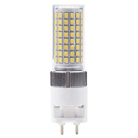 1 Pack G12 16W LED Light Bulb G12 Lamp Corn Light(160W G12 Halogen Replacement Lights) Metal Handle Lamp 2 Pin Base LED Decorative Bulb for Garage Industry Factory Hospital, Neutral light, AC100-277V