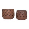 Votive Candle Holder Stars Rust Set of 2