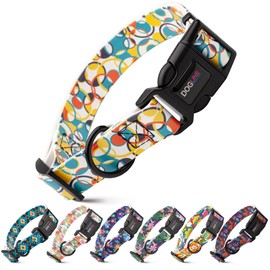 DOGLINE Biothane - Collares de perro impermeables para romper – Correas de nailon con revestimiento de cuello fuerte, a prueba de olor, fácil de cuidar, se adapta a collar de perro para perros grandes