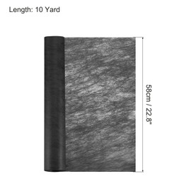 PATIKIL Flower Wrapping Paper, 30ft Floral Bouquet Waterproof Packaging Cotton for Wedding Party, Black