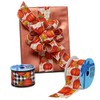 2 1/2" X 10 Yards Pumpkins On Gingham Wired Ribbon-