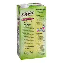 FixtureDisplays DaVinci Gourmet 64 fl. oz. Strawberry Banana Real Fruit Smoothie Mix