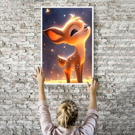 Picmondoo - Diamond Painting Pictures - Babsi Stardust - Diamond Painting Picture in 20 x 15 cm - Diamond Painting for Beginners and All Ages - Diamond Painting Pictures with AB Stones