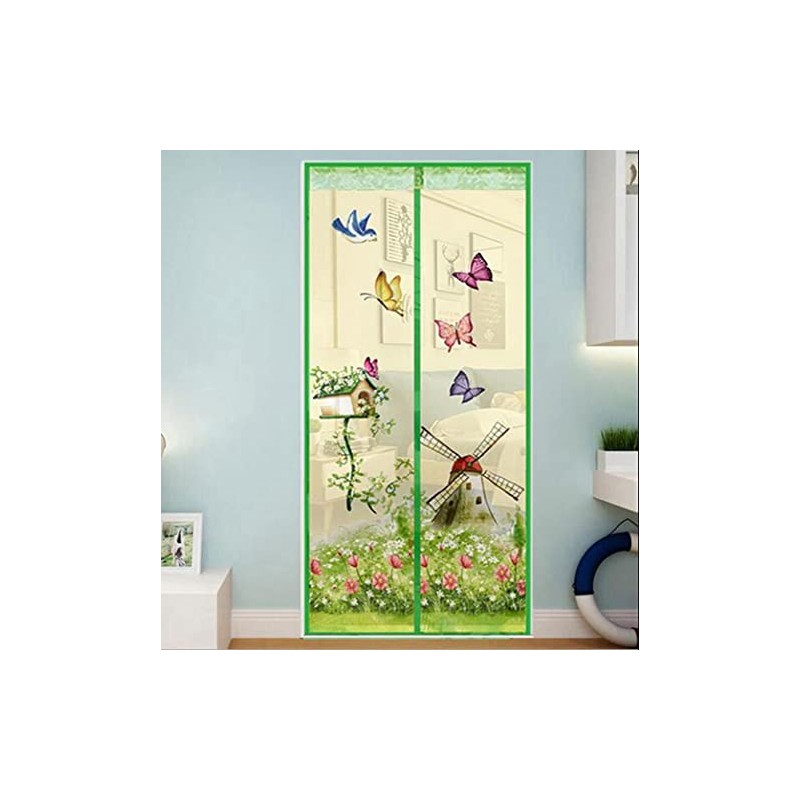Magnetic Fly Screens Automatically Mosquito Mesh Curtain for Doors Keep