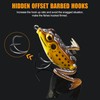 Topwater Frog Fishing Lure Kit, 5pcs Soft Artificial Bait Hollow