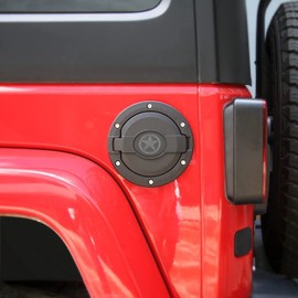 Hoolcar - Tapa de depósito de gasolina para JK Gas Cap para Jeep Wrangler JK & Unlimited 2007-2017 Sport Rubicon Sahara, Five Star