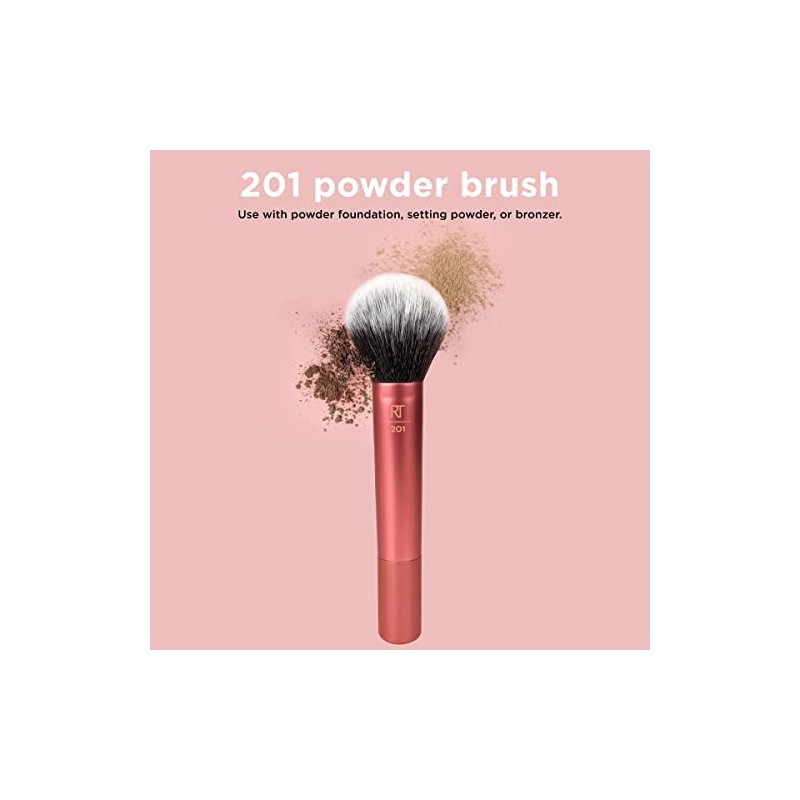Real Techniques, Brocha de Maquillaje para Polvo y Base Mineral,