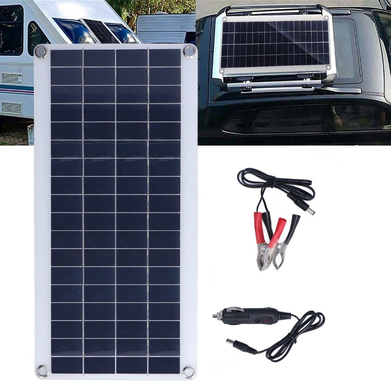8W Solar Panel Kit Flexible Bendable Monocrystalline Portable Solar Battery