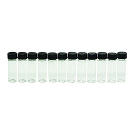 SE 1-3/4" x 9/16" Leak-Proof Glass Vial Set (12 PC.) - GB3-12