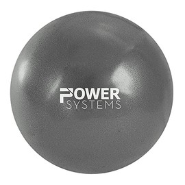 Power Systems Poz-A-Ball, Used to Improve Alignment in Yoga and Pilates, 8-Inch Diameter (Gray)