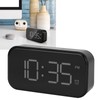 USB LED Digital Touch Alarm Clock 12/24H Portable Bedside Clock