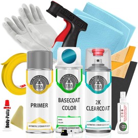 ERA Paints 40E - Aquatic Blue Mica for MAZDA Exact Match Automotive Touch Up Paint Spray - 2K Pro Kit