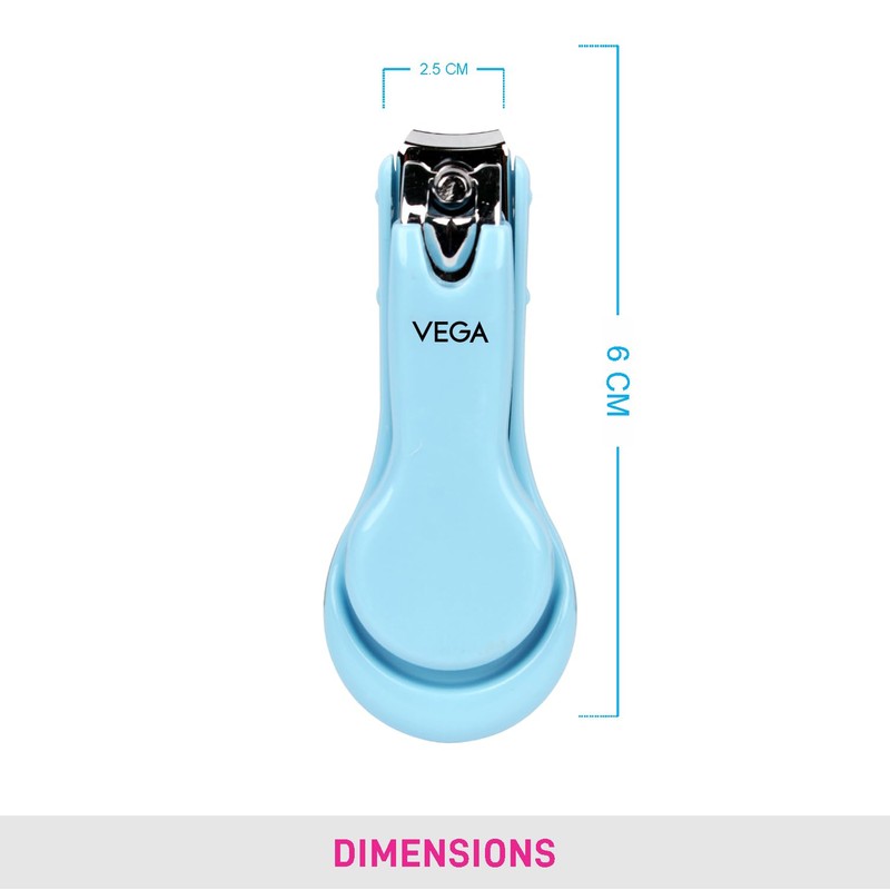 Vega Baby Nail Clipper, pink/blue, 16 g