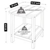 LZRS Double Adirondack Side Table, Outdoor Side Tables, End Tables