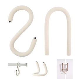 OULIGET Multifunctional Bendable Hanging Hooks,Flexible S Hook Hanger for Garage, Closet, Kitchen and Plants,Reusable Twist Wire Ties Soft Rod for Cupboard Lock and Phone Stand,2 Pieces